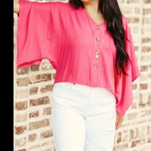 Flowy button down kimono top